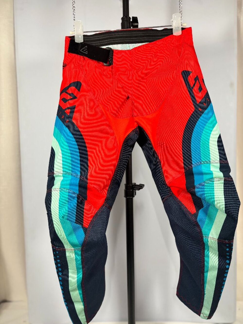 Answer Racing Syncron Swish Motocross Pants - Red/Blue/Mint - Size Youth 24